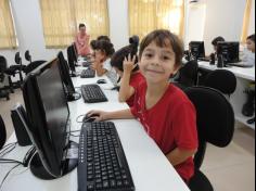 Primeira aula de Informática dos Segundos anos