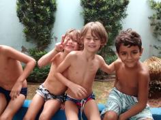 1º ano B – banho de mangueira e diversão!