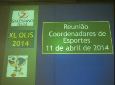 XL OLIS – Reunião com os coordenadores de esporte