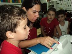 Oficina com a mãe Mariana no 3º ano D