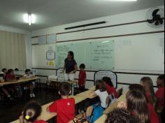 Oficina com a mãe Mariana no 3º ano D