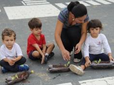 Grupo Música realiza plantação com mamãe Liliane