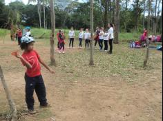 Brincadeira no Espaço Verde com os 3ºs anos C e D