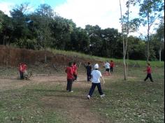 Brincadeira no Espaço Verde com os 3ºs anos C e D