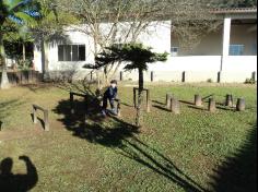 Grupos Peixe e Música em uma tarde de estudos e brincadeiras no Espaço Verde