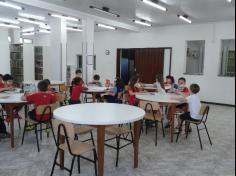 1º ano A visita a Biblioteca da Escola