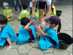 Grupo Girassol em aula passeio ao Espaço Verde