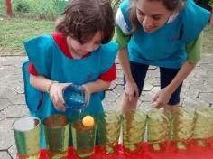 1º ano B em aula passeio no Espaço Verde