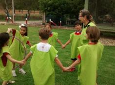 1º ano B em aula passeio no Espaço Verde