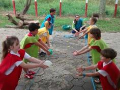 1º ano B em aula passeio no Espaço Verde