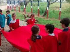 1º ano B em aula passeio no Espaço Verde