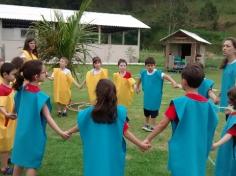 1º ano B em aula passeio no Espaço Verde