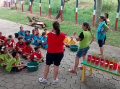 1º ano B em aula passeio no Espaço Verde