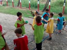 1º ano B em aula passeio no Espaço Verde