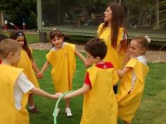 1º ano B em aula passeio no Espaço Verde