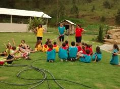 1º ano B em aula passeio no Espaço Verde