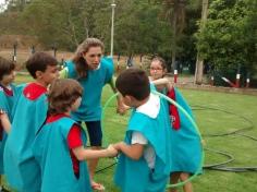 1º ano B em aula passeio no Espaço Verde