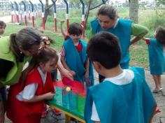 1º ano B em aula passeio no Espaço Verde