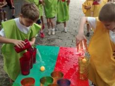 1º ano B em aula passeio no Espaço Verde