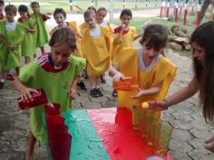 1º ano B em aula passeio no Espaço Verde