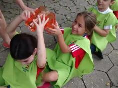 1º ano B em aula passeio no Espaço Verde