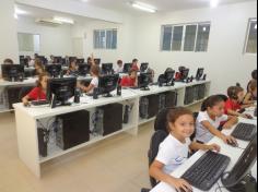 Primeira aula de informática dos 2ºs anos