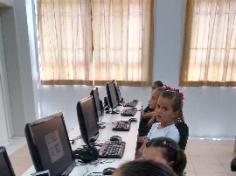 Primeira aula de informática dos 2ºs anos