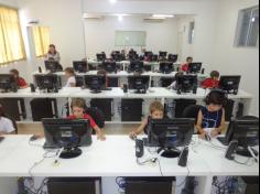 Primeira aula de informática dos 2ºs anos