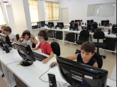 Primeira aula de informática dos 2ºs anos