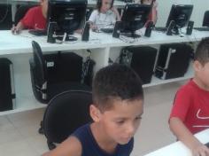 Primeira aula de informática dos 2ºs anos