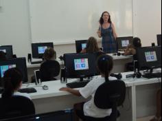 Primeira aula de informática dos 2ºs anos