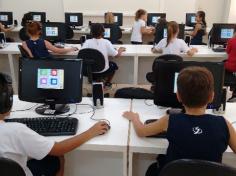 Primeira aula de informática dos 2ºs anos