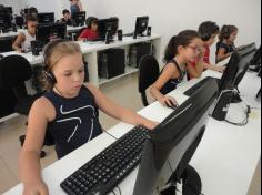 Primeira aula de informática dos 2ºs anos