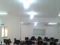 Primeira aula de informática dos 2ºs anos