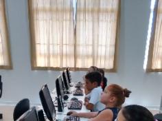 Primeira aula de informática dos 2ºs anos