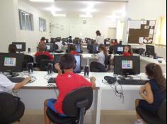 Primeira aula de informática dos 2ºs anos