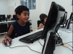 Primeira aula de informática dos 2ºs anos