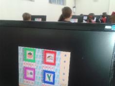 Primeira aula de informática dos 2ºs anos