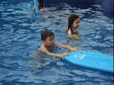 Banho de piscina com a turma do 1º ano D