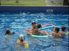 Banho de piscina com a turma do 1º ano D