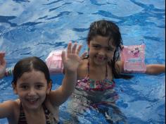 Banho de piscina com a turma do 1º ano D