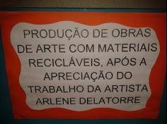 1ºs anos recebem visita da artista Arlene Delatorre