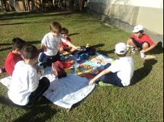 2º ano C participa de aula de campo no Espaço Verde