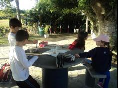 2º ano C participa de aula de campo no Espaço Verde