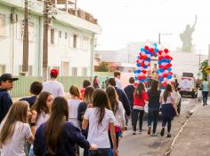 Procissão de alunos marca a chegada da Imagem de Dom Bosco no Salesiano