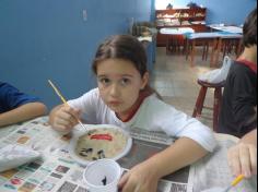 Instrumentos musicais e máscaras no 1º ano C