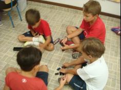 1º Ano B explorando os jogos em sala de aula