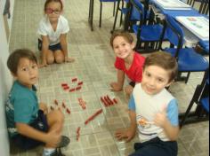 1º Ano B explorando os jogos em sala de aula