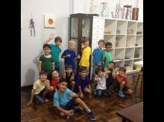 1º ano A visita laboratório de Biologia