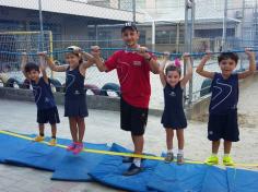 Brincando de Slackline na aula de Educação Física